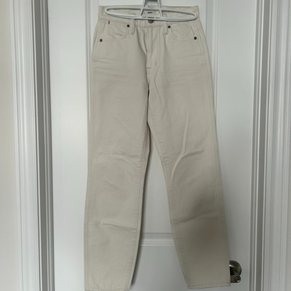 Sunday Best High Rise Off White Denim Jeans